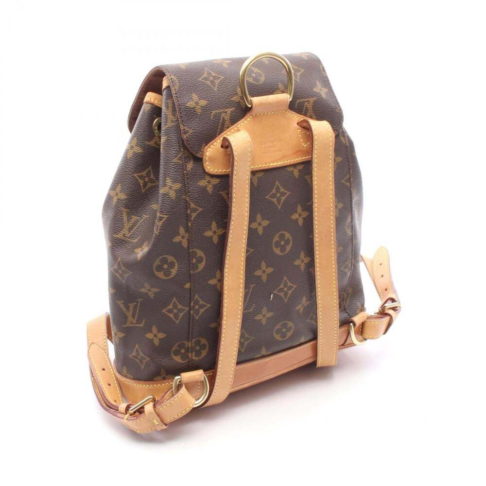 LOUIS VUITTON Brown Monogram Leather Backpack - Picture 2 of 13